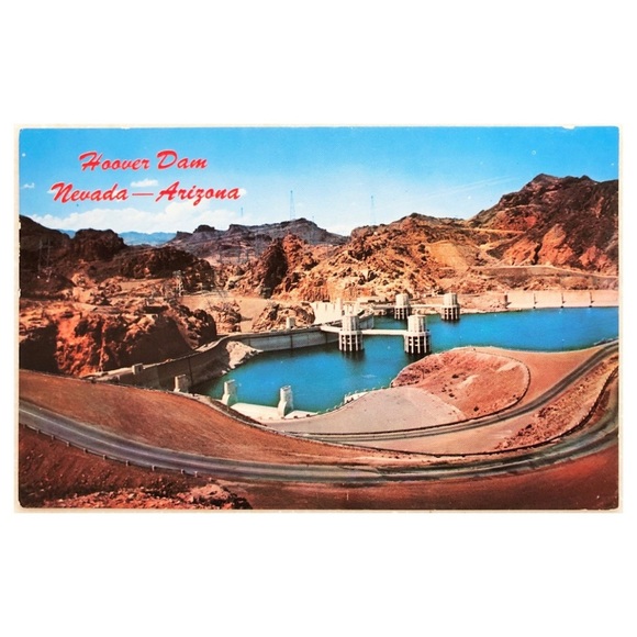 Hoover Dam Nevada Arizona Postcard - Picture 1 of 5